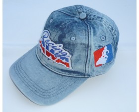 KŠILTOVKA VYŠÍVANÁ - MODRÁ DENIM - JAWA RACING SPEEDWAY